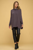 Long Sleeve Open Back Pullover Top